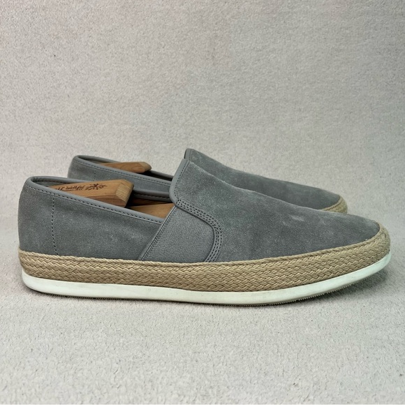 Vince Suede Jute Slip On Sneakers-Gray-Men’s 9-Casual-Classic-Designer-Autumn - Picture 4 of 11